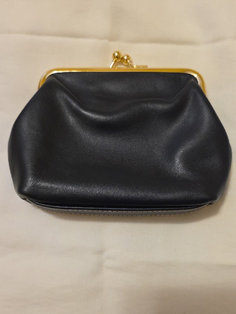 Dooney & Bourke Navy Frame-Lock Pouch - Picture 2 of 4